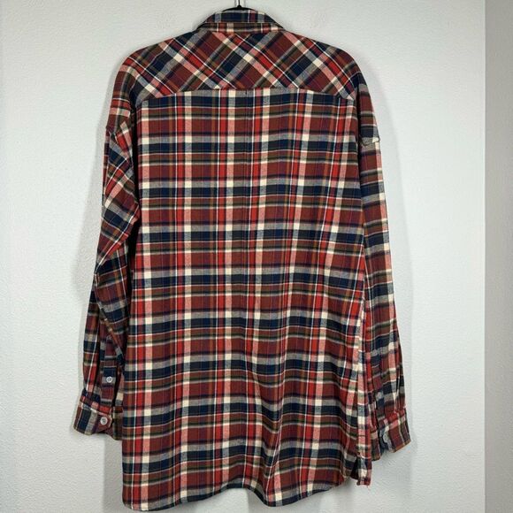 FOG Fear Of God Collection Two Plaid Flannel Button Up Shirt Large - Picture 4 of 6